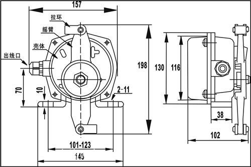 全民瘋搶暢銷 圓形溜槽堵塞檢測器 堵煤開關(guān)皮帶機限位保護(hù) DS-II