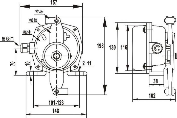 傾斜開關(guān)ST-20水銀開關(guān) 煤流開關(guān)ST-20-39傾斜開關(guān)堵煤開關(guān)